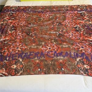 ☀️🌴Carolina Herrera Logo Multicolor Patterned Scarf / Wrap